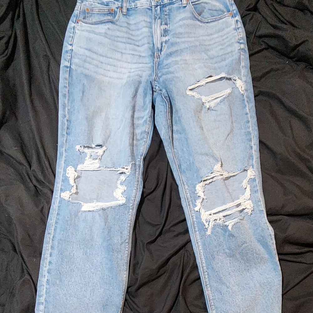 Distressed Light Blue Women's Jeans